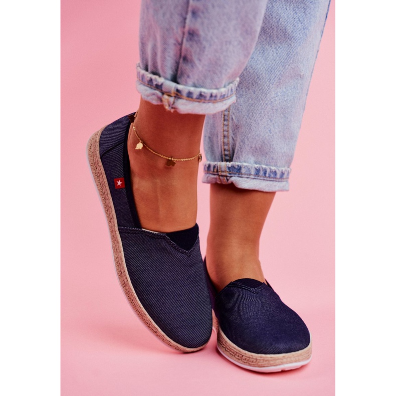 Espadrillas da donna Big Star Slip-on Navy Blue FF276024 blu navy 2