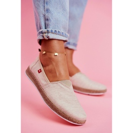Espadrillas da donna Big Star Slip-on Beige FF276026 1