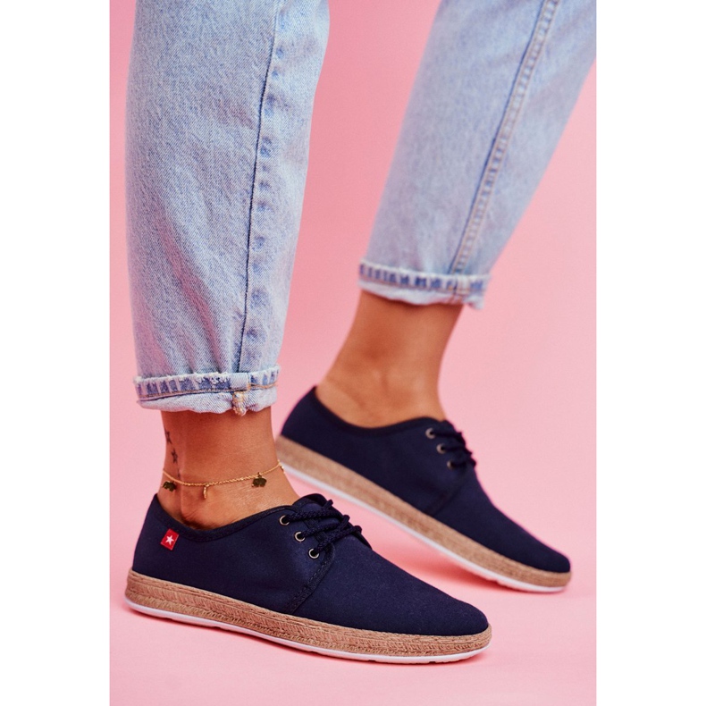 Espadrillas da donna Big Star Navy Blue FF276042 blu navy 1
