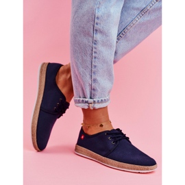 Espadrillas da donna Big Star Navy Blue FF276042 blu navy 2