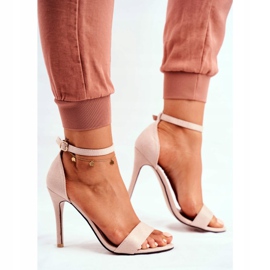 PS1 Sandali Da Donna Con Tacco Alto Ecopelle Beige Liberty 2