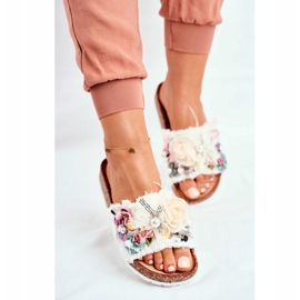 PS1 Ciabatte Donna Con Fiori Bianco Enrissa multicolore 2