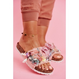 SEA Ciabatte Donna Con Fiori Rosa Enrissa 1