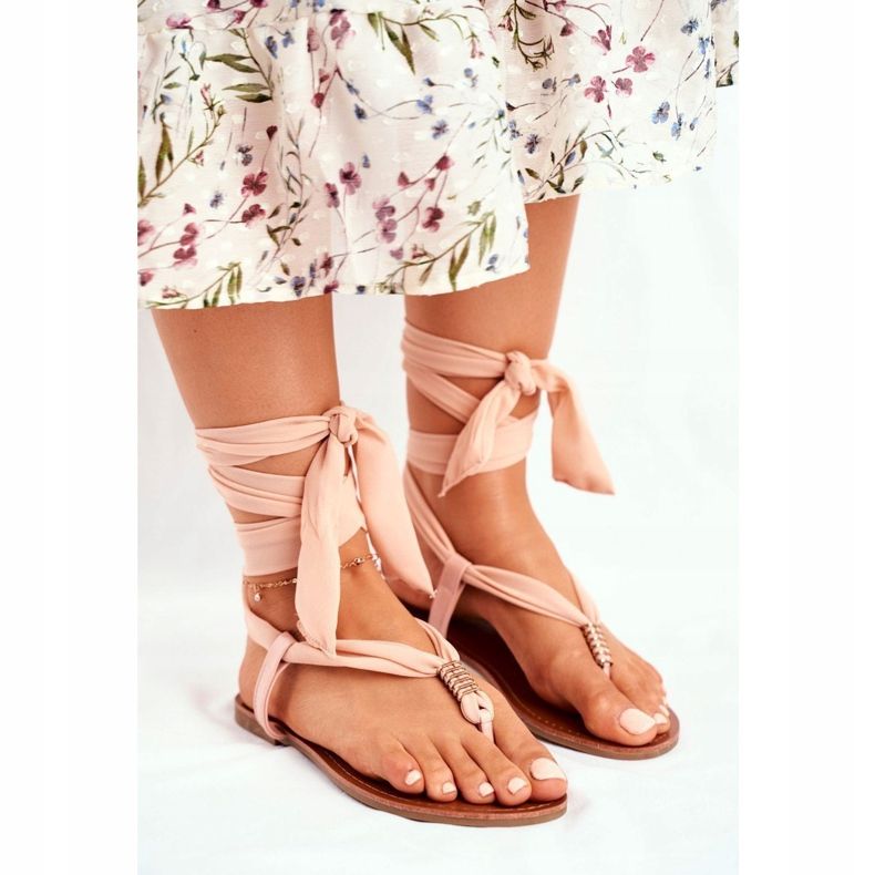 FS1 Sandali Donna Infradito Legati Beige Derryl 1