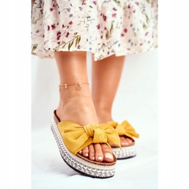 PS1 Pantofole Alte Donna Giallo Mortigo 1