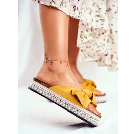 PS1 Pantofole Alte Donna Giallo Mortigo 2