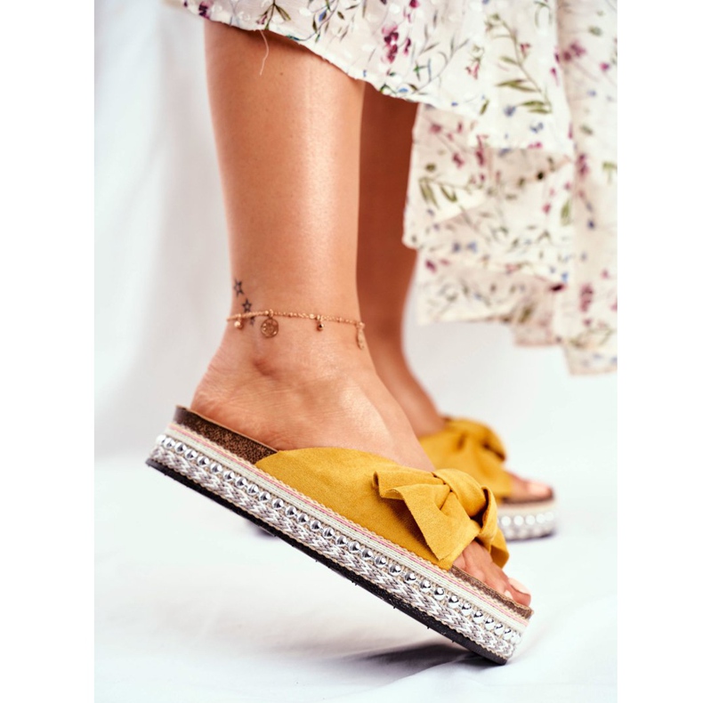 PS1 Pantofole Alte Donna Giallo Mortigo 2