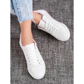 SHELOVET Sneakers Bianche Con Ecopelle bianca 1