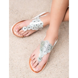 SDS Sandali Sulla Piattaforma Con Decorazioni grigio 2