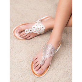 SDS Sandali Sulla Piattaforma Con Decorazioni giallo 2