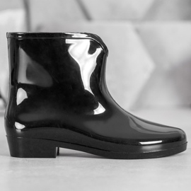 SHELOVET Galosce con catena decorativa nero 1