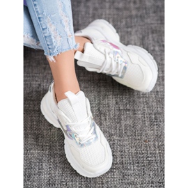 Mannika Sneakers alla moda con rete bianca 1