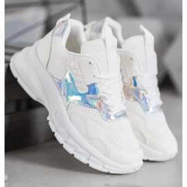 Mannika Sneakers alla moda con rete bianco 2