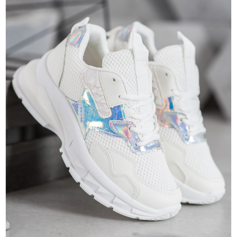 Mannika Sneakers alla moda con rete bianco 2