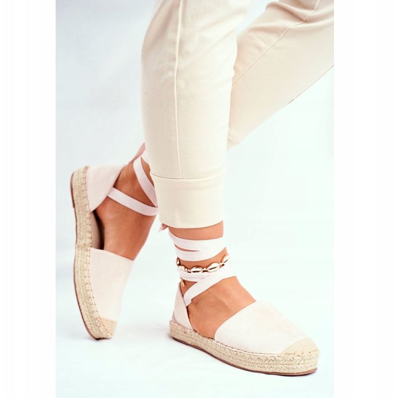 PS1 Espadrillas da donna, lino annodato, Bonjour beige 2