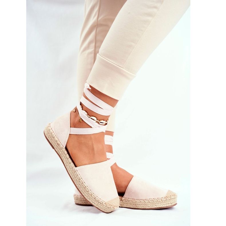 PS1 Espadrillas da donna, lino annodato, Bonjour beige 1