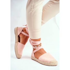 SEA Espadrillas da donna, lino legato rosa Bonjour 2