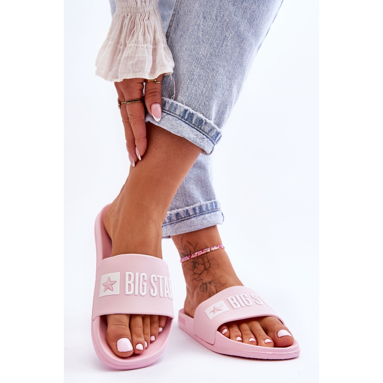 Pantofole da donna Big Star Rosa FF274A201 2