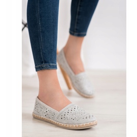 MCKEYLOR Espadrillas azteche con motivi aztechi grigio 2