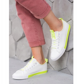 SHELOVET Sneakers Con Ecopelle Nice bianca 2