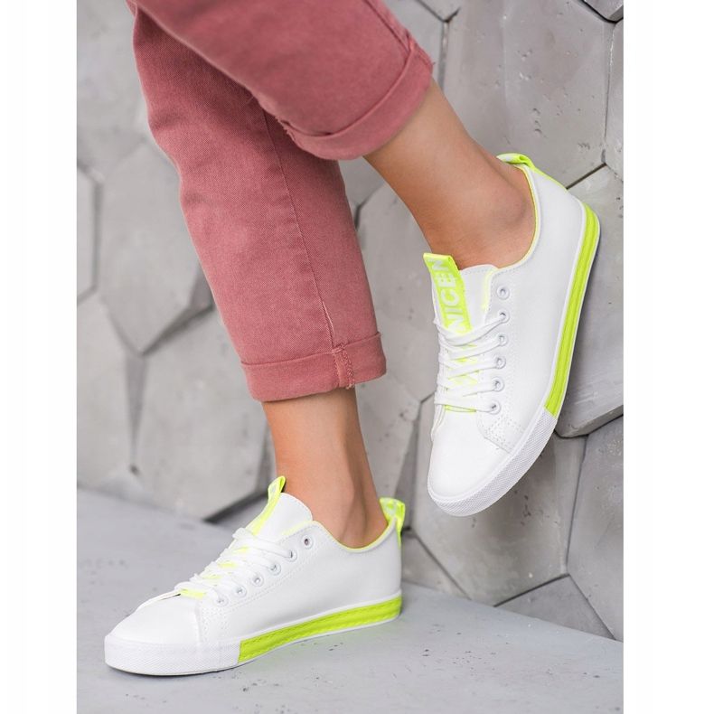 SHELOVET Sneakers Con Ecopelle Nice bianco 2