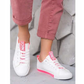 SHELOVET Sneakers Con Ecopelle Nice bianca 1