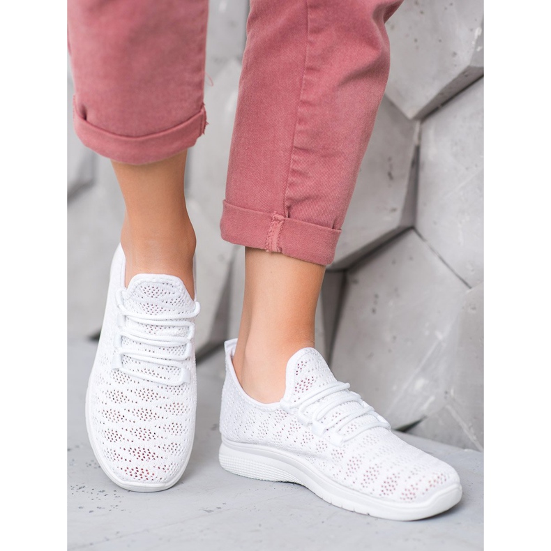 SHELOVET Scarpe bianche traforate bianca 1