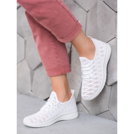 SHELOVET Scarpe bianche traforate bianca 2