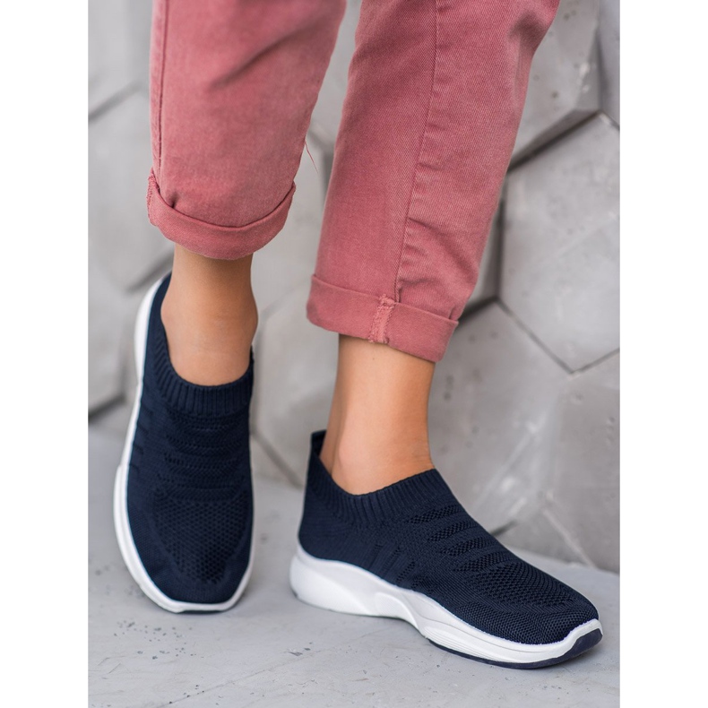 Sweet Shoes Comodi Slipon Sulla Piattaforma blu 1