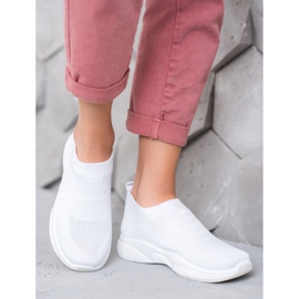 Sweet Shoes Comodi Slipon Sulla Piattaforma bianco 1