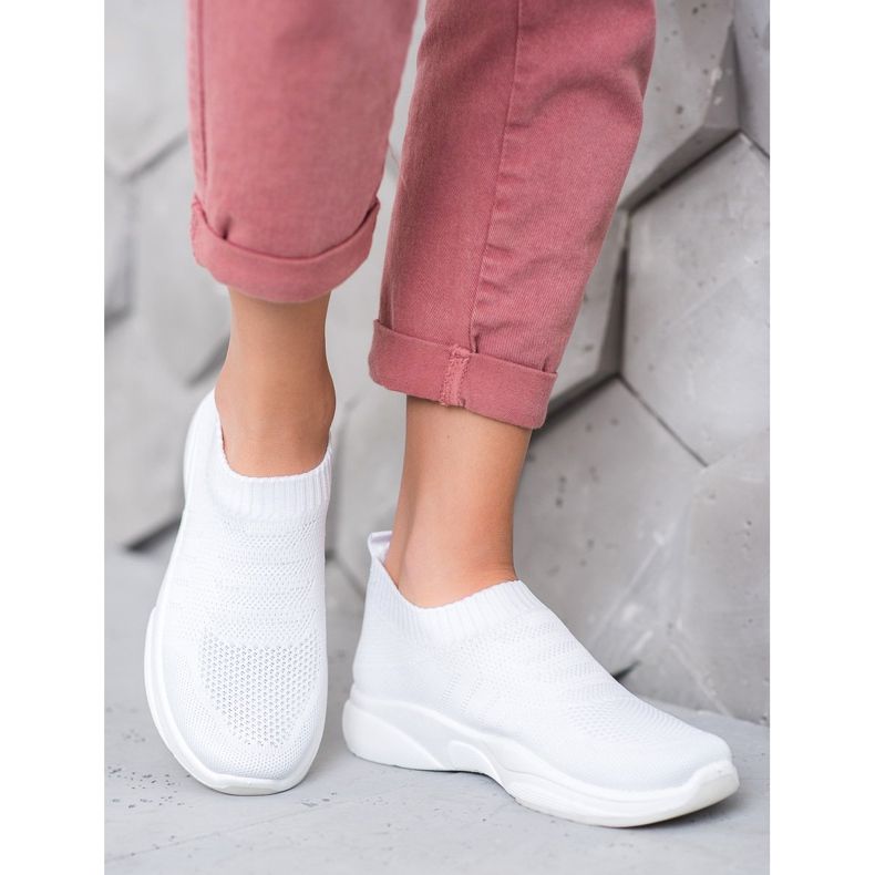 Sweet Shoes Comodi Slipon Sulla Piattaforma bianco 1