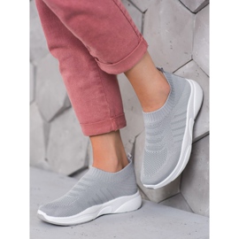 Sweet Shoes Comodi Slipon Sulla Piattaforma grigio 2