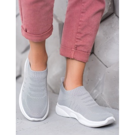 Sweet Shoes Comodi Slipon Sulla Piattaforma grigio 1