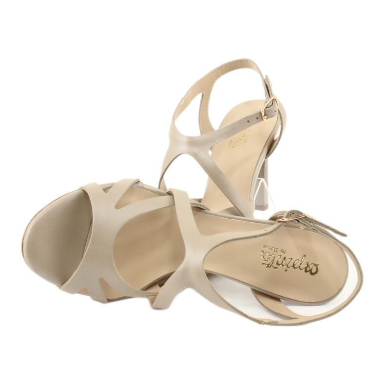 Sandali donna beige perla Espinto S339/32 4