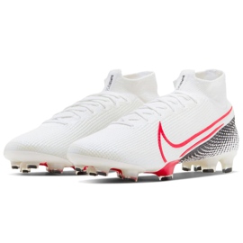 Nike Mercurial Superfly 7 Elite Fg M AQ4174 160 scarpe da calcio bianco bianco 2