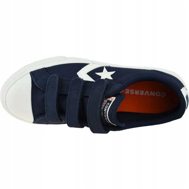 Converse Star Player Low Bambini 667547C scarpe blu navy grigio 2