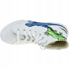 Converse Lizards Chuck Taylor All Star High Bambini 667943C bianco grigio 2