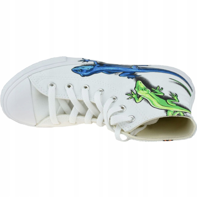 Converse Lizards Chuck Taylor All Star High Bambini 667943C bianco grigio 2