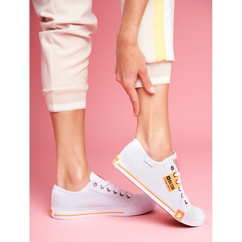 Sneakers Donna Big Star Openwork Bianco FF274035 1