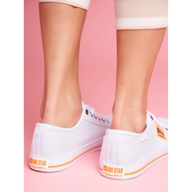 Sneakers Donna Big Star Openwork Bianco FF274035 bianca 2