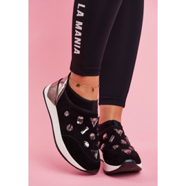 SEA Scarpe Sportive Da Donna Con Cristalli Nere Todo nero 2