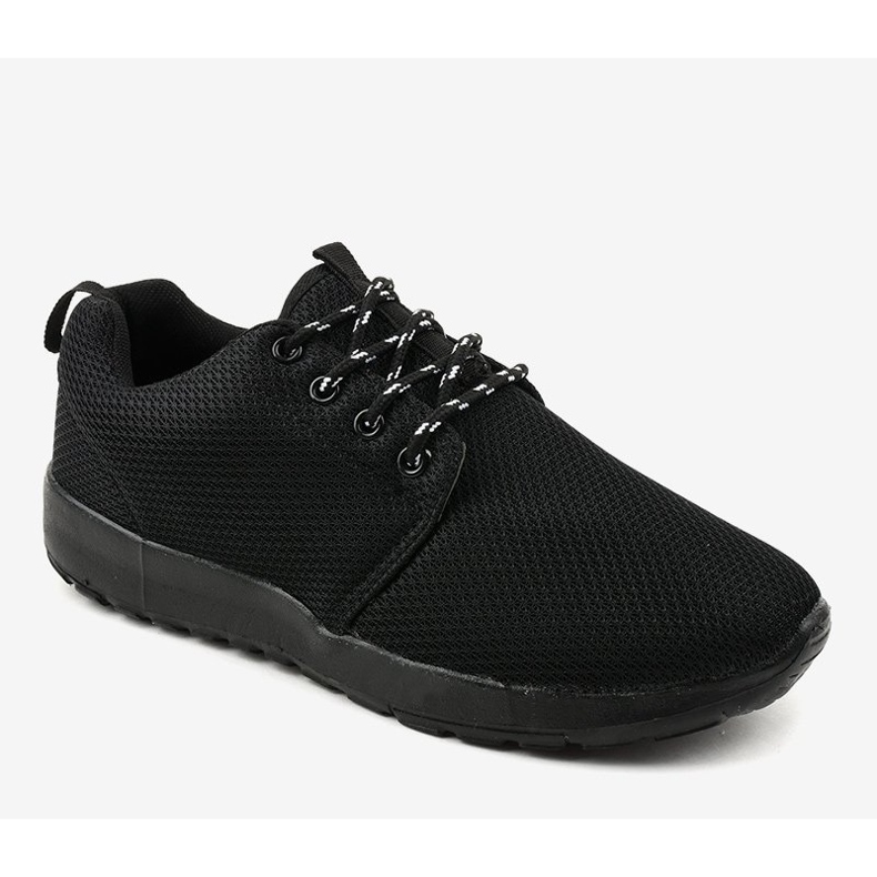 Scarpe sportive da uomo nere MN15-2 nero 1