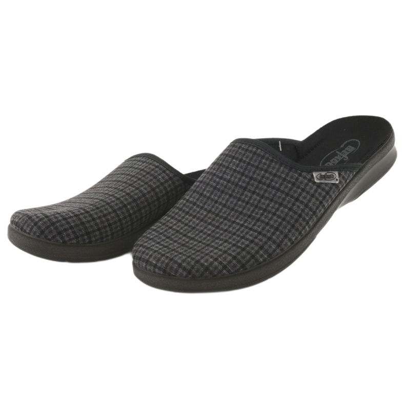 Scarpe da uomo Befado pu 548M012 nero grigio 4