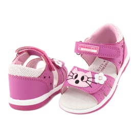 Sandali bambina American Club DR22/20 gattino rosa 3