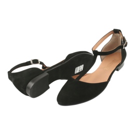 Sandali neri da donna con tacco e punta chiusa Angello 2236 nero 4