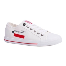 Sneakers Donna Big Star Bianche FF274079 nero rosso 3