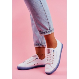 Sneakers Donna Cross Jeans Bianco Blu FF2R4077C bianca 1