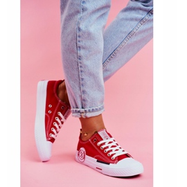 Sneakers Donna Cross Jeans Rosso FF2R4074C 2
