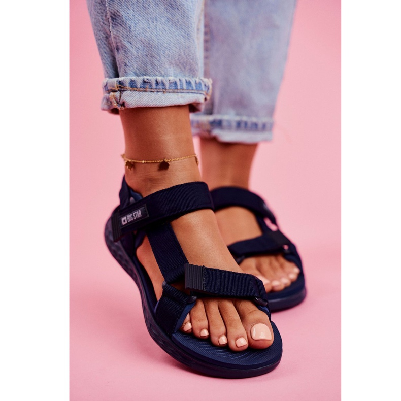 Sandali da donna Big Star Navy Blue FF274A601 blu navy 2