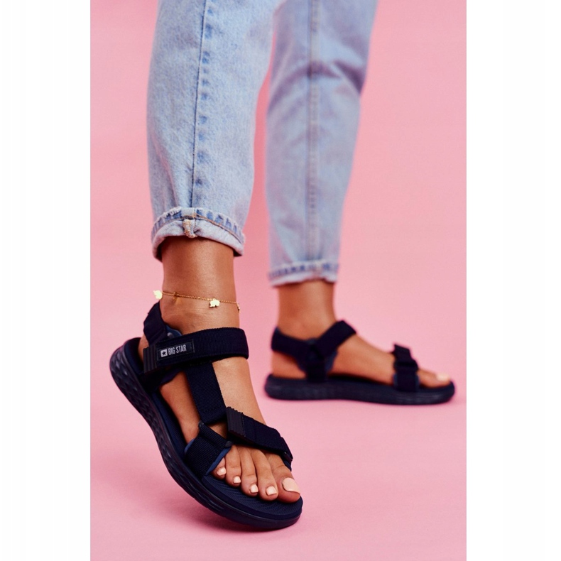 Sandali da donna Big Star Navy Blue FF274A601 blu navy 1